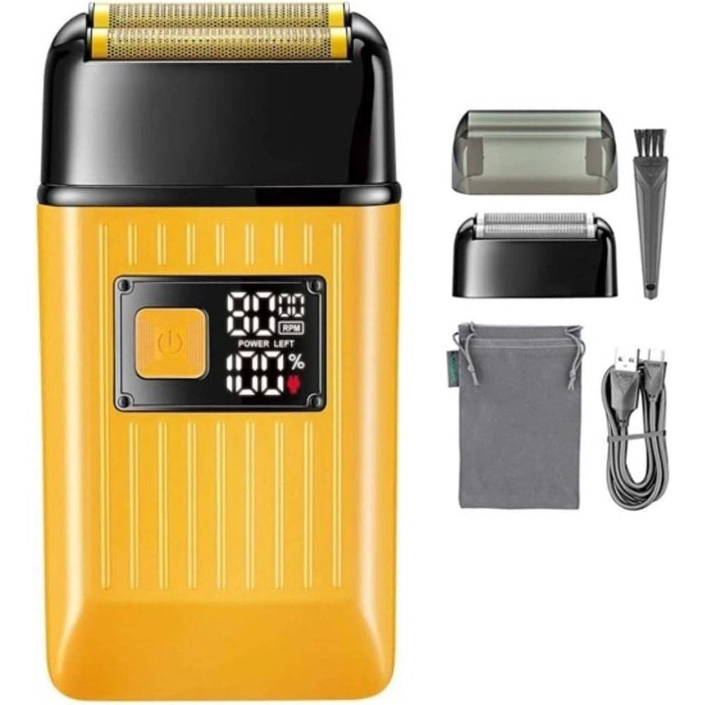 Trade Shop - Rasoio Elettrico Uomo Vgr V-357 – Foil Shaver Barber Professionale Precisione - Oro