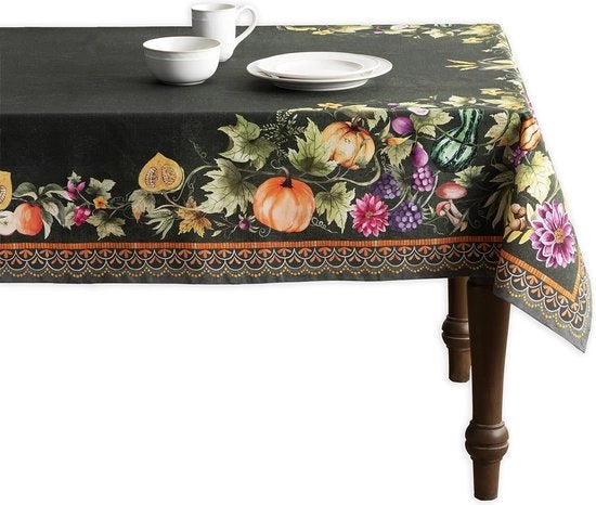 Tela da tavolo in 100% cotone, per cucina, sala da pranzo, tavolo, decorazione, feste, matrimoni, Natale e Capodanno (160 cm x 220 cm)