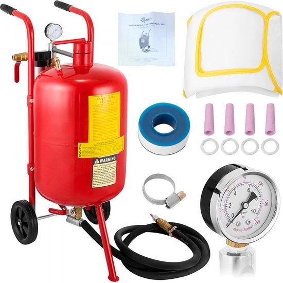 Sandblaster 40L per Garage con Grit Bead