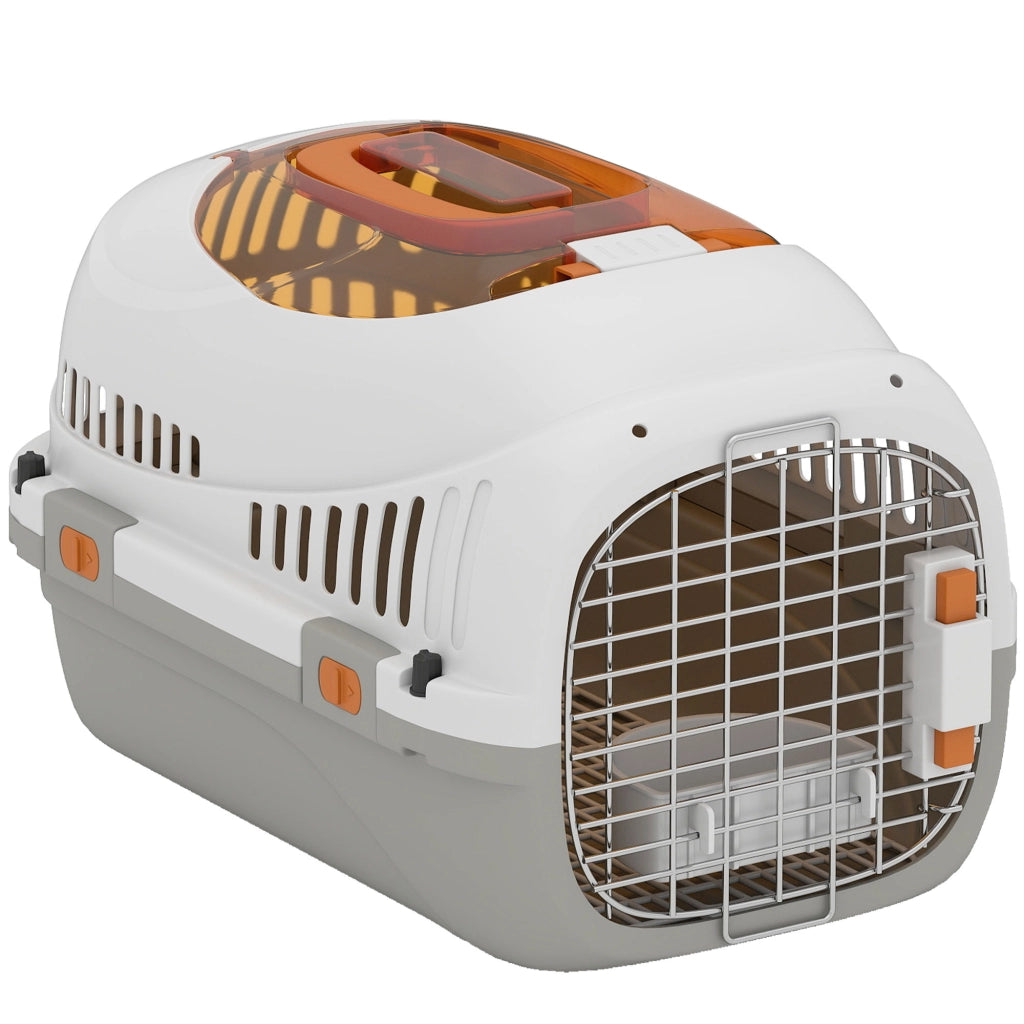 Casetta per animali da trasporto ¨C zephmum ¨C 49x32x31 cm grigio chiaro