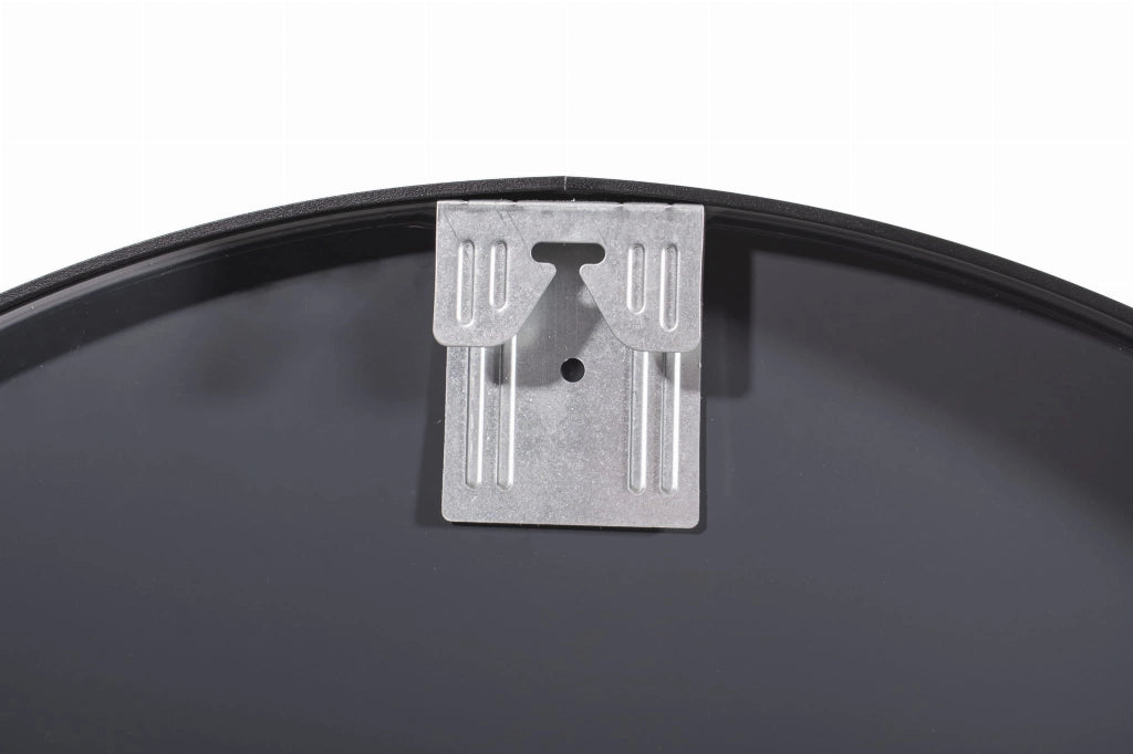 Specchio rotondo VALORA con cornice nera per bagno e soggiorno 60 cm