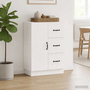 Credenza Bianco Lucido 66 x 34,5 x 87 cm Legno ingegnerizzato 895319