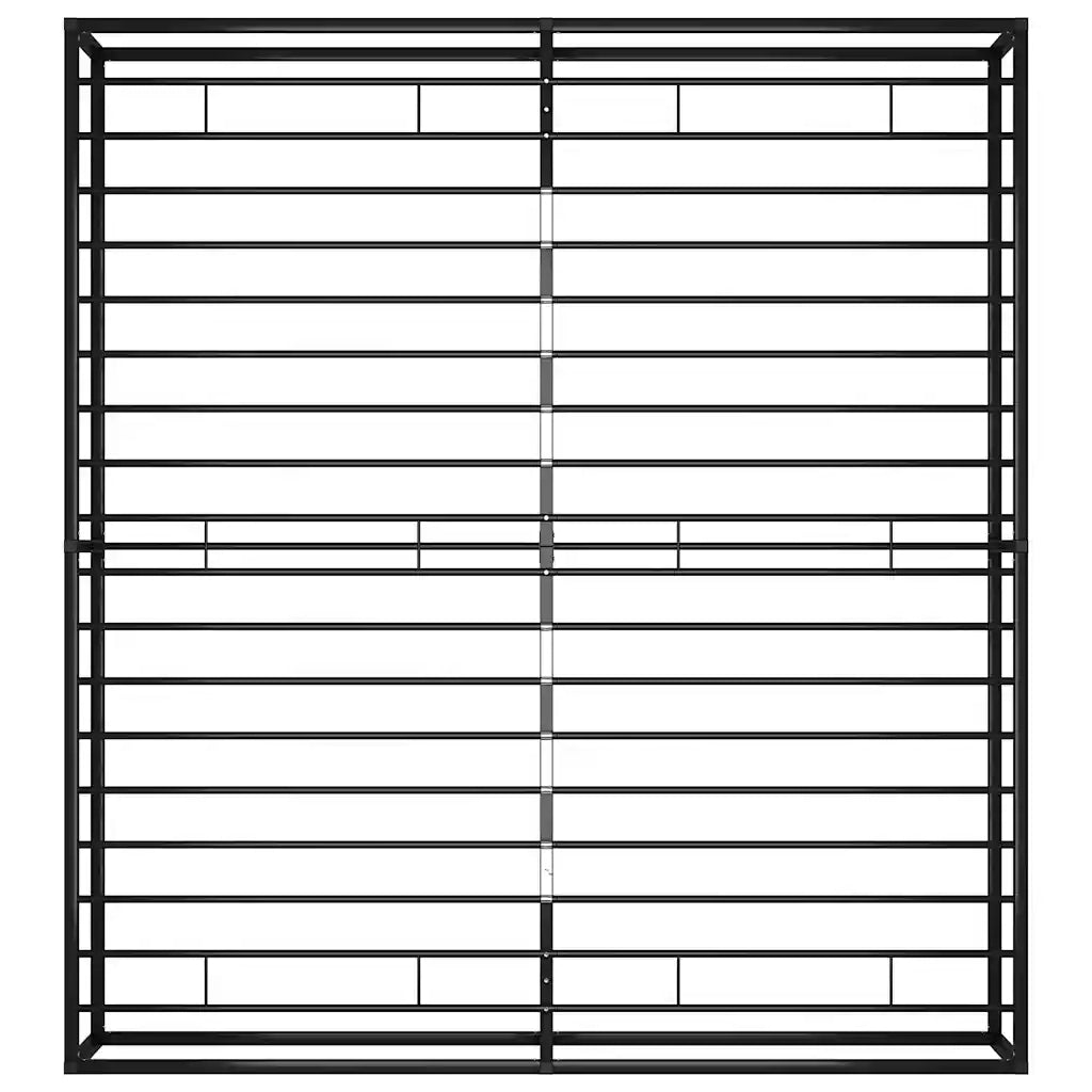 Giroletto-Struttura Letto Nero in Metallo 200x200 cm 507874
