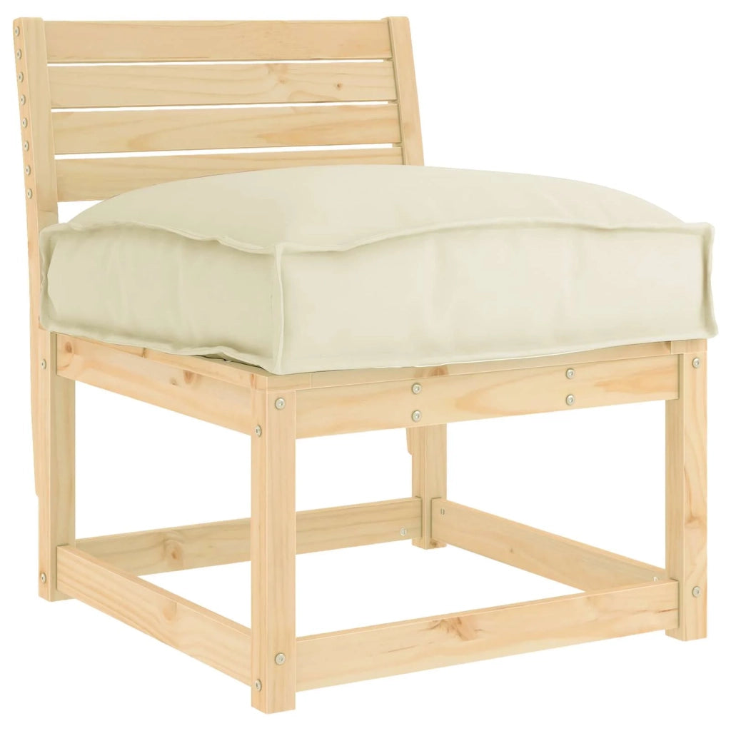Cuscino per sedie | Cuscino Crema 50 x 50 x 12 cm Tessuto Oxford