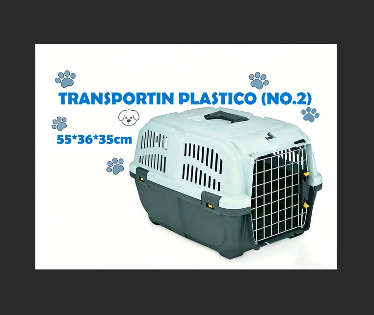Trasportino per Cani e Gatti ¨C zephmum ¨C Grigio 60x40x40