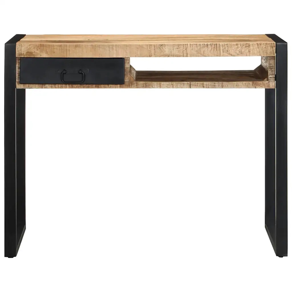 vidaXL Scrivania 100x50x75 cm in Legno Massello di Mango Grezzo