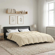 Duvet Estivo Trapuntato Crema 200 x 220 cm Microfibra