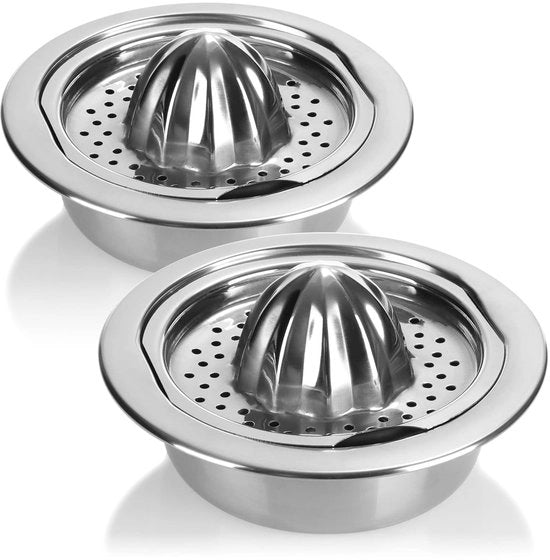 Citruspers in acciaio inossidabile - Manuale - 2 pezzi - Color argento