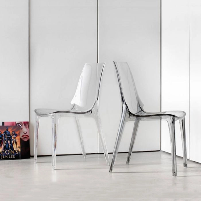 Sedia VANITY CHAIR in policarbonato by Scab - Sedia Vanity Chair In Policarbonato By Scab Colore Trasparente Colore: Bianco