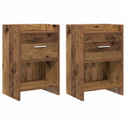 Comodini 2 pcs Legno antico 40 x 30 x 60 cm 8010992
