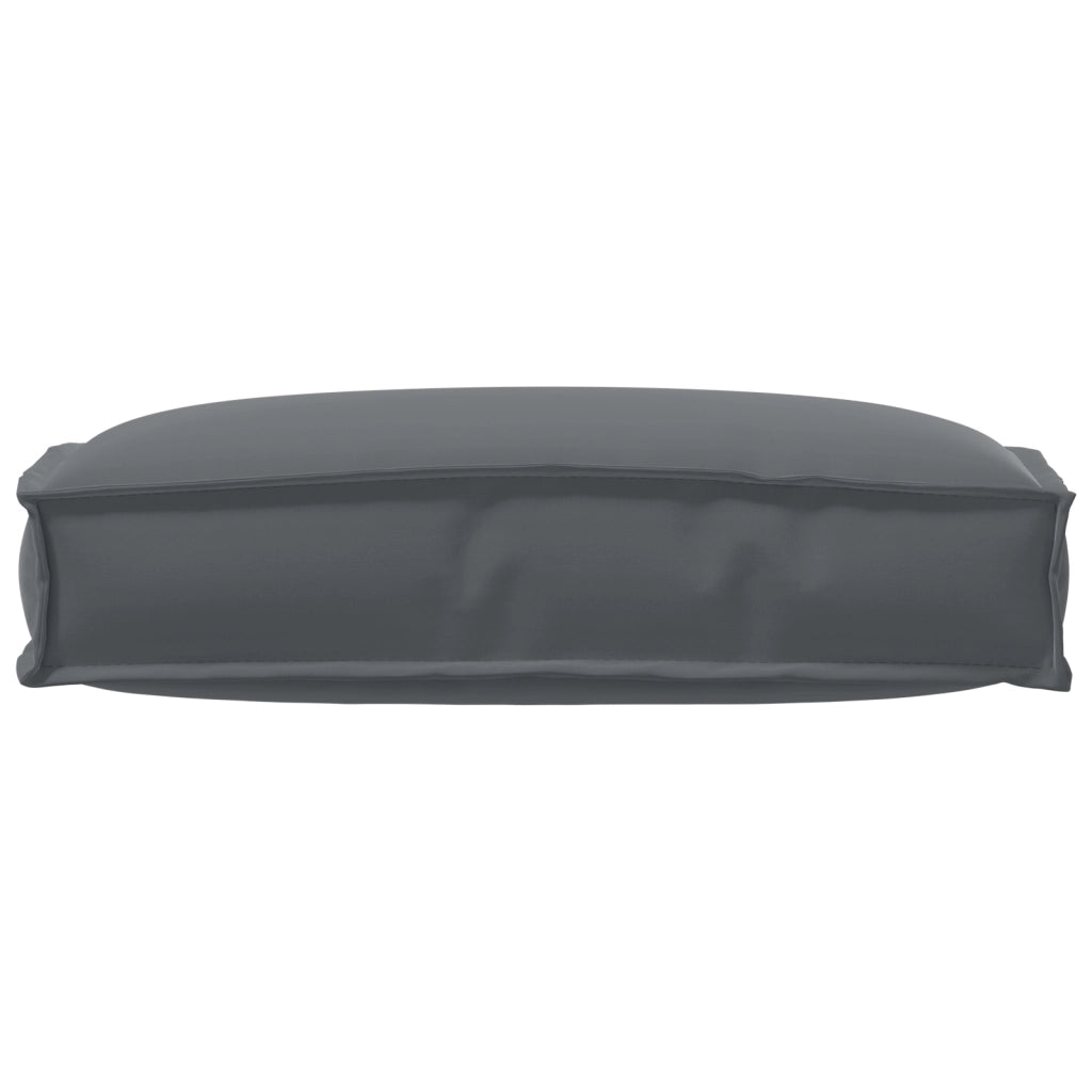 Cuscino per pallet per schienale Antracite 60x40x12 cm Tessuto Oxford