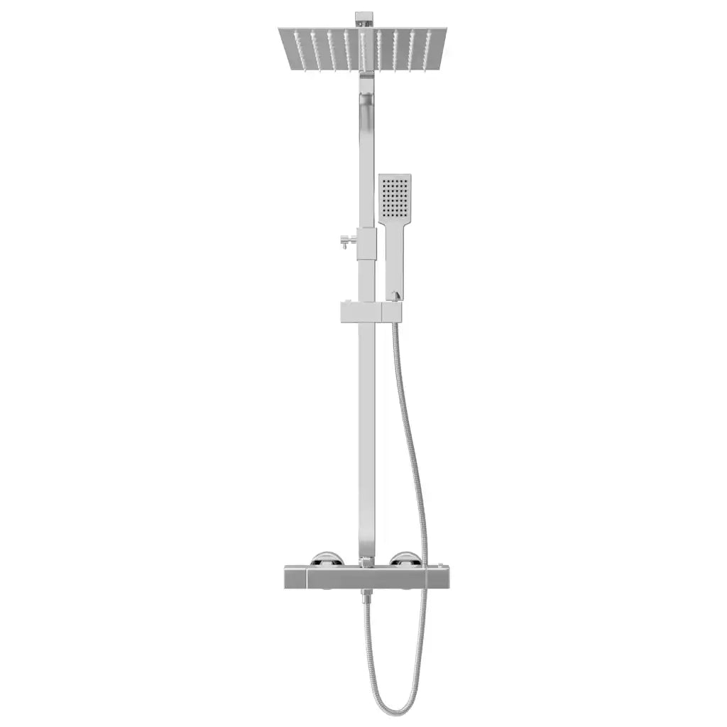 Set per Doccia a Doppio Soffione con Termostato Acciaio Inox CFW4599531