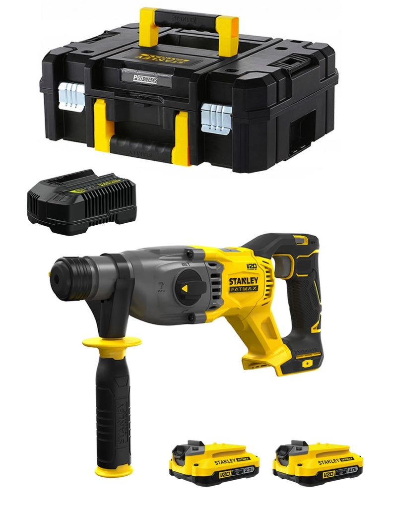 Tassellatore STANLEY FatMax SFMCH900D2T (2 x 2,0 Ah + Caricabatteria + TSTAK II)