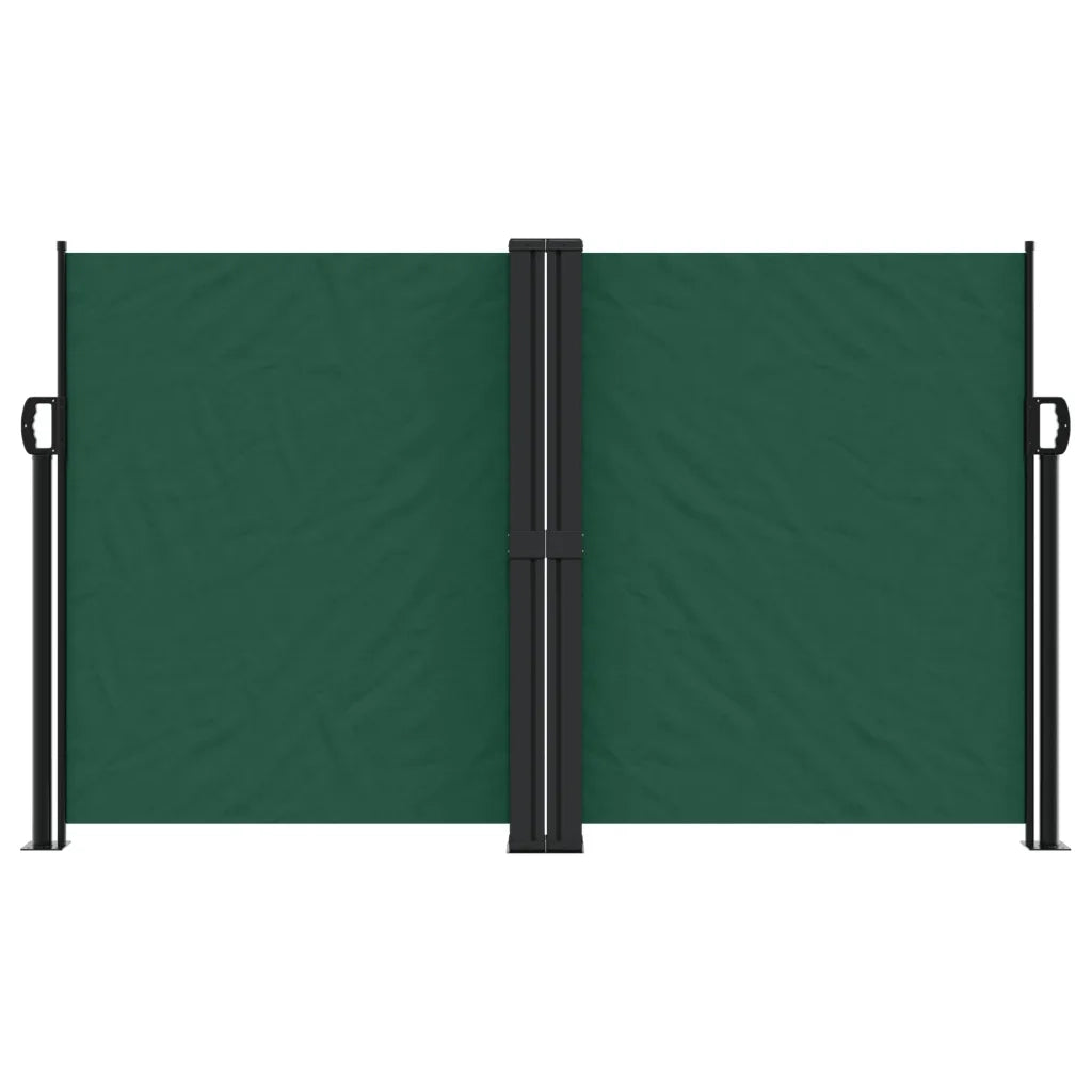Tenda da Sole Laterale Retrattile Verde Scuro 140x1200 cm