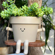 Sospensione di Fioriera con Foro di Drenaggio per Succulente - Decorazione di Giardino Esterno e Interno