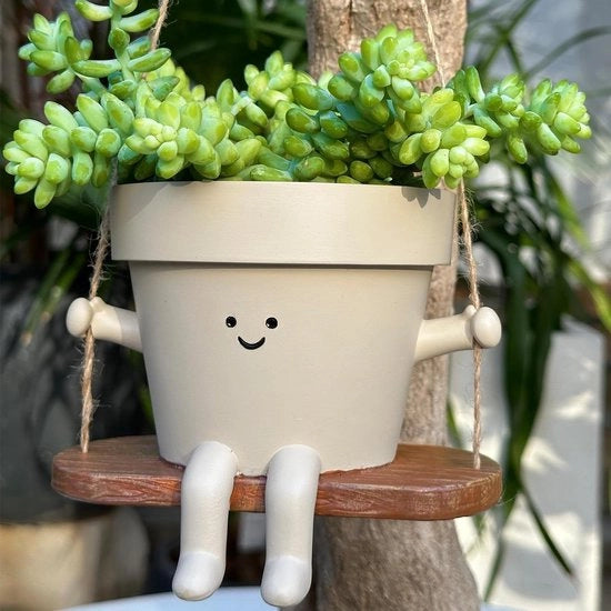 Sospensione di Fioriera con Foro di Drenaggio per Succulente - Decorazione di Giardino Esterno e Interno