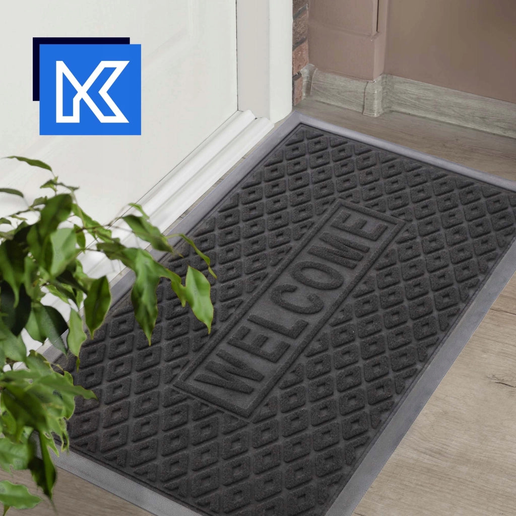 Zerbino d'ingresso KADAX per esterni e interni in gomma, 75x45 cm