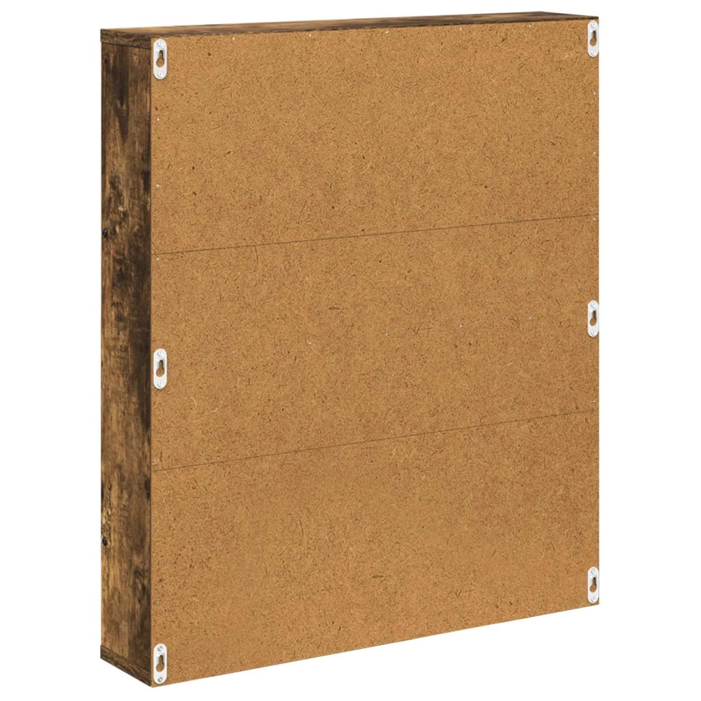 Scaffale per riviste 2 pcs Rovere fumé 60 x 12 x 70 cm