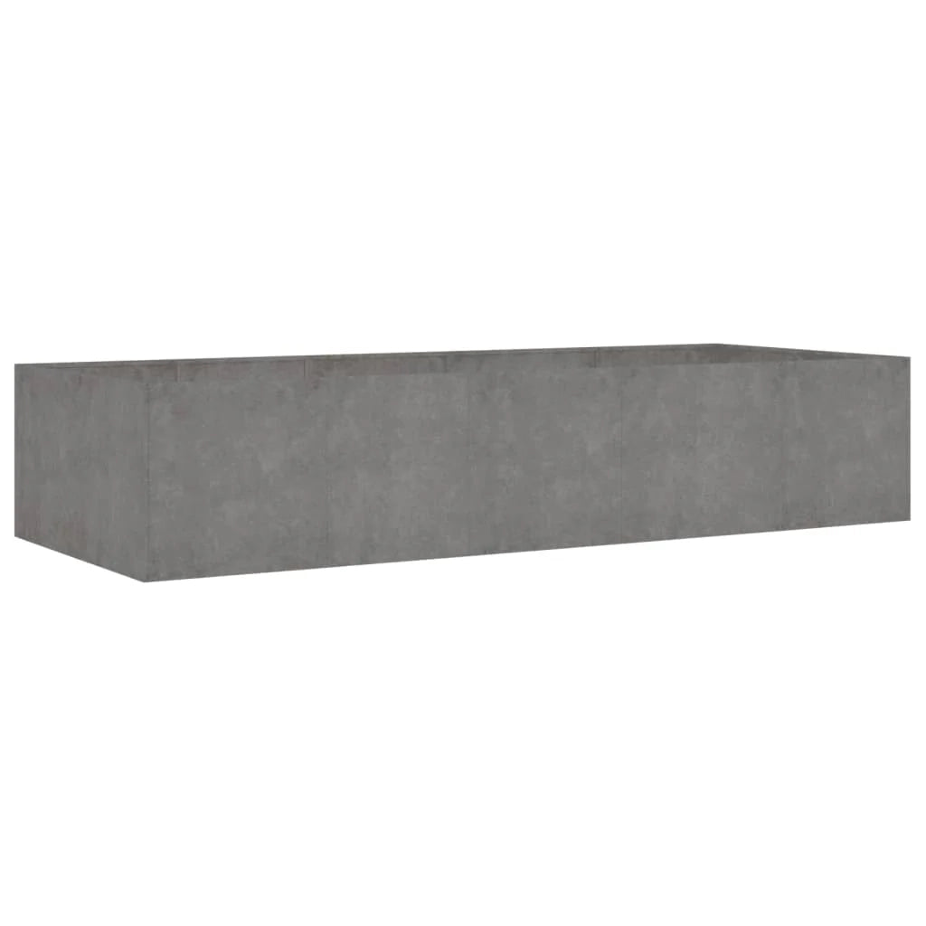 Portavaso per fioriera aiuola rialzata piante fiori terrazzo giardino giardino 200 x 80 x 40 cm acciaio corten marrone 02_0039404