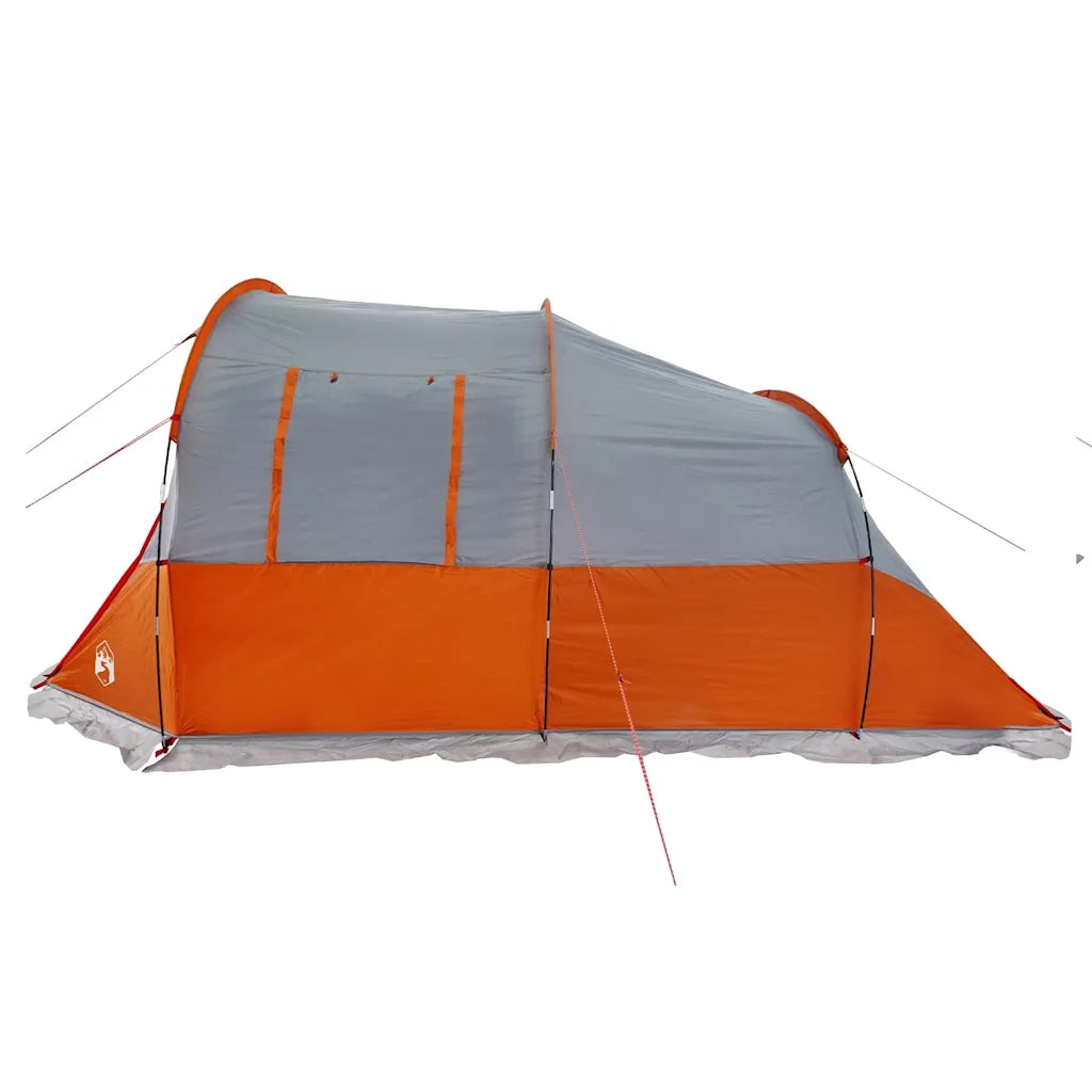 Tenda da Campeggio a Tunnel per 4 Persone Grigio e Arancione 94633