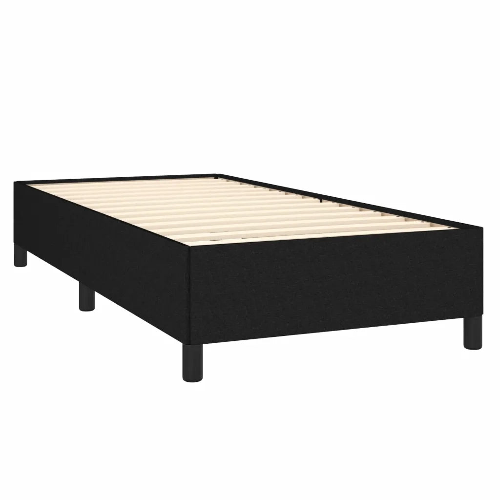 Giroletto senza Materasso Nero 90x200 cm in Tessuto 347036