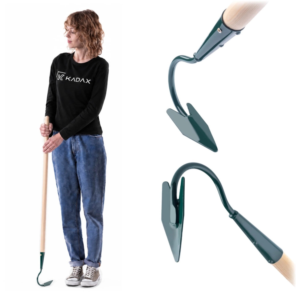 KADAX Coltivatore manuale per terreno, allentatore per giardino, 127 cm di terra, artigli robusti