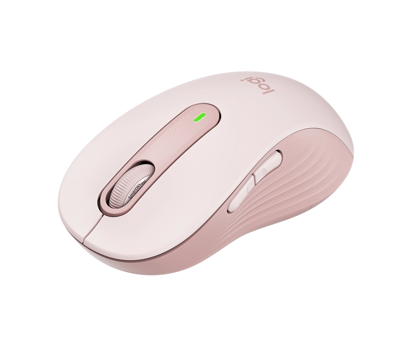 ORIGINAL Logitech Accessori per computer Rosa 910-006237 Signature M650 Maus Logitech Signature M650 L Mouse Wireless Full Size - Per Mani Grandi, 2 Anni di Durata Batteria, Clic Silenziosi, Tasti Laterali Personalizzabili, Bluetooth, Compatibilità Multi