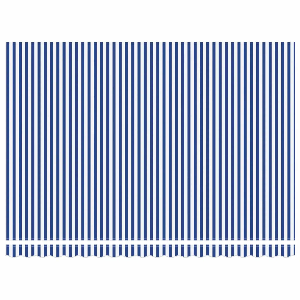 Tenda da Sole | Tenda retrattile Blu e Bianco 4 x 2 m