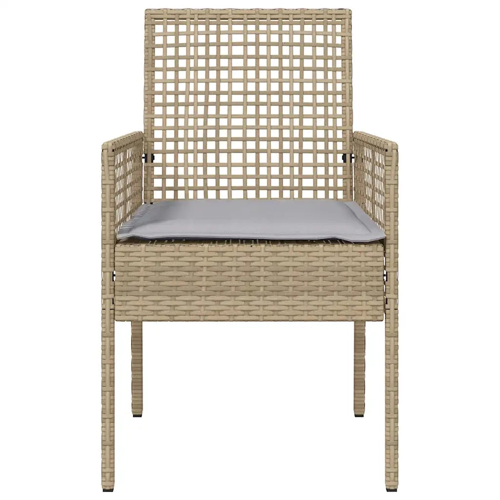 Sedia da Giardino 2 pz | Sedie da Esterno Beige 55 x 53 x 85 cm polyrattan