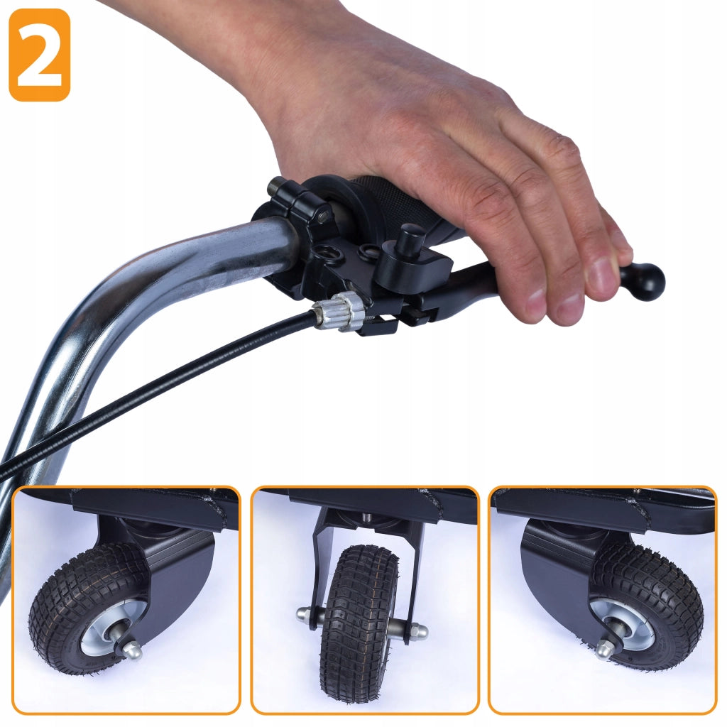 Klampe Freno Duale Zenthril – Set Leve Manubrio per Verniciatrici | Metallo Nero, Ergonomico, Montaggio Rapido