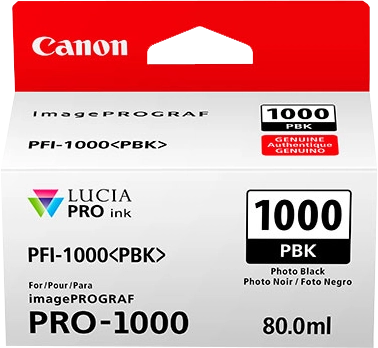Canon Cartuccia d'inchiostro nero fotografico PFI-1000PBK