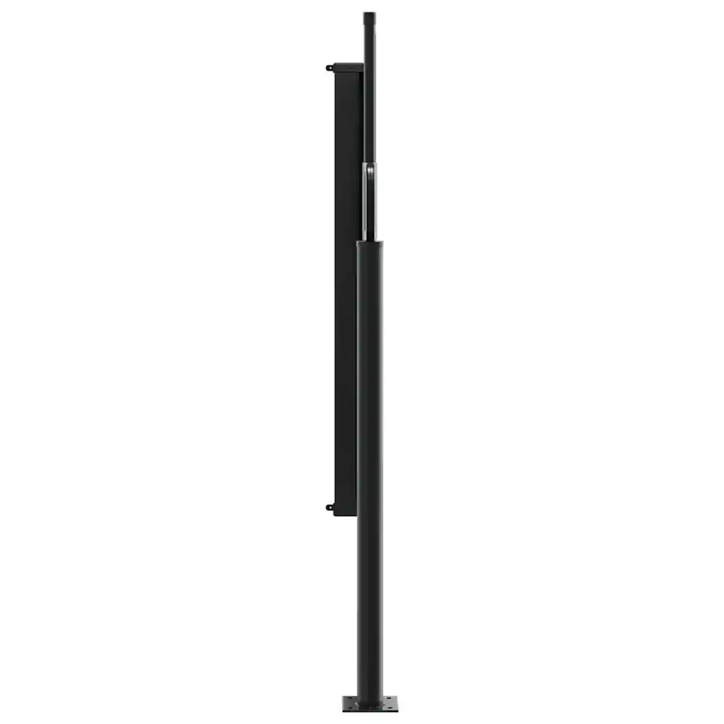 Tenda da Sole Laterale Retrattile-Tenda parasole per balcone per giardino Nera 100x300 cm