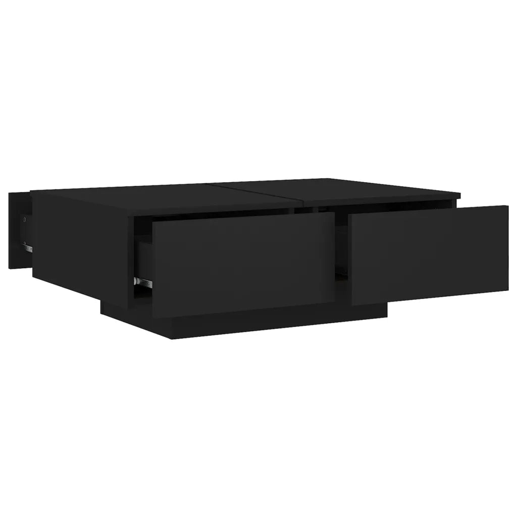 Tavolino da salotto | Tavolino da caff¨¨ | Tavolino da Soggiorno Nero 90x60x31 cm in Legno Multistrato