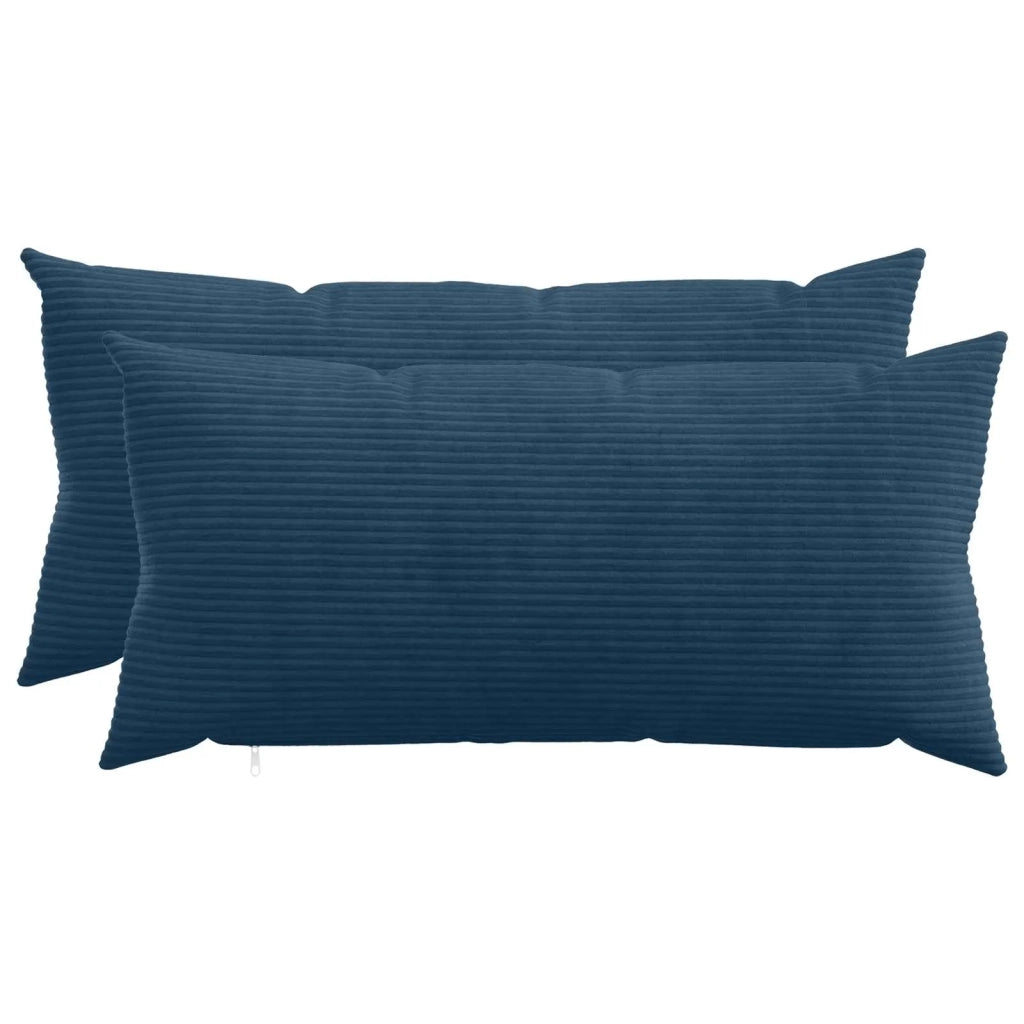 Federa 2 pcs HEERLEN Blu navy 40 x 70 cm corduroy 909547
