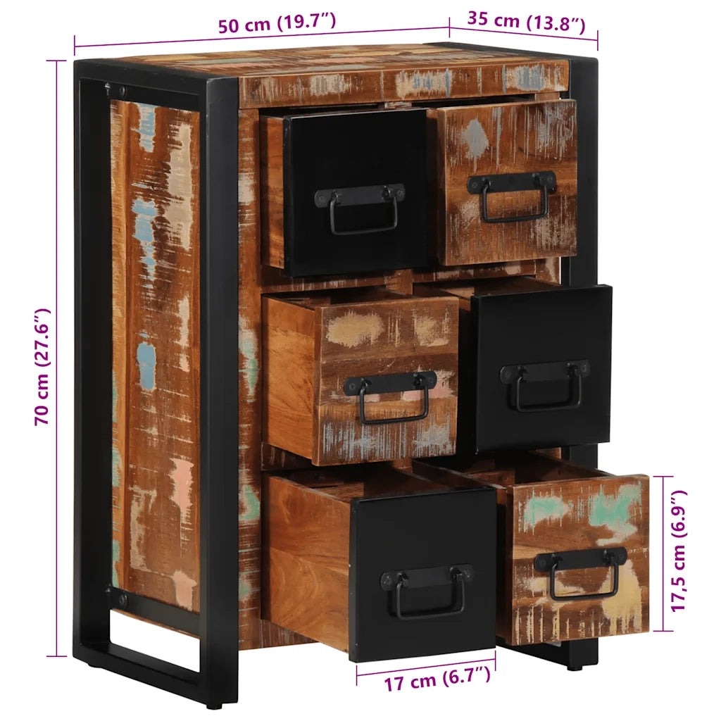 Credenza 50x35x70 in Legno Massello di Recupero 4013586