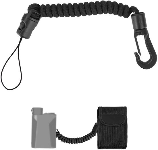 Misuratore di Distanza a Cavo con Lanyard 8-40cm - Reimbustibile - Cavo di Trasmissione - Adatto per Caccia/Pesca/Alpinismo/Campeggio - Materiale di Alta Qualità a Base di Poliestere - Utile per Attività All'Aperto