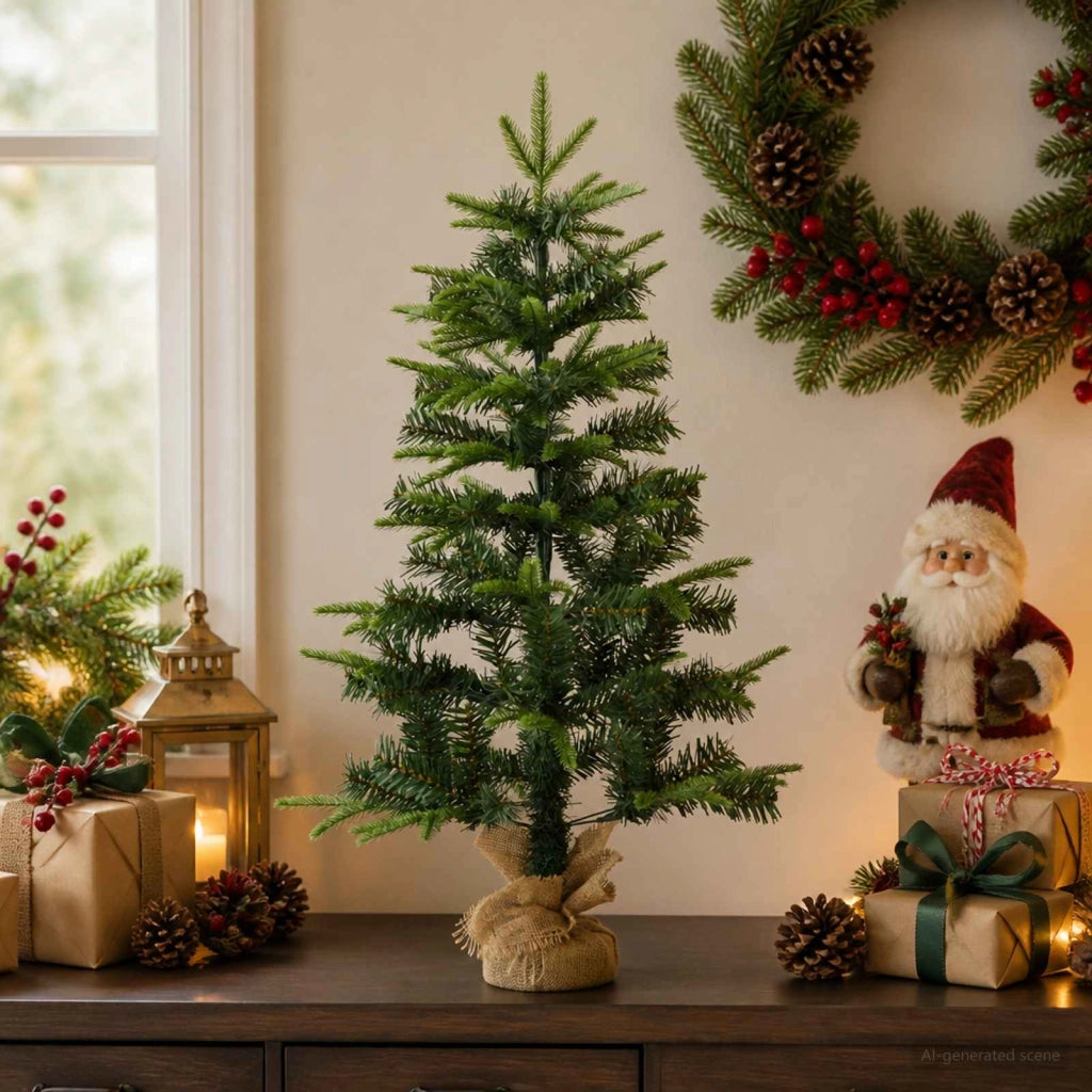 Albero di Natale Mini 45 cm PVC e PE Verde 42056942
