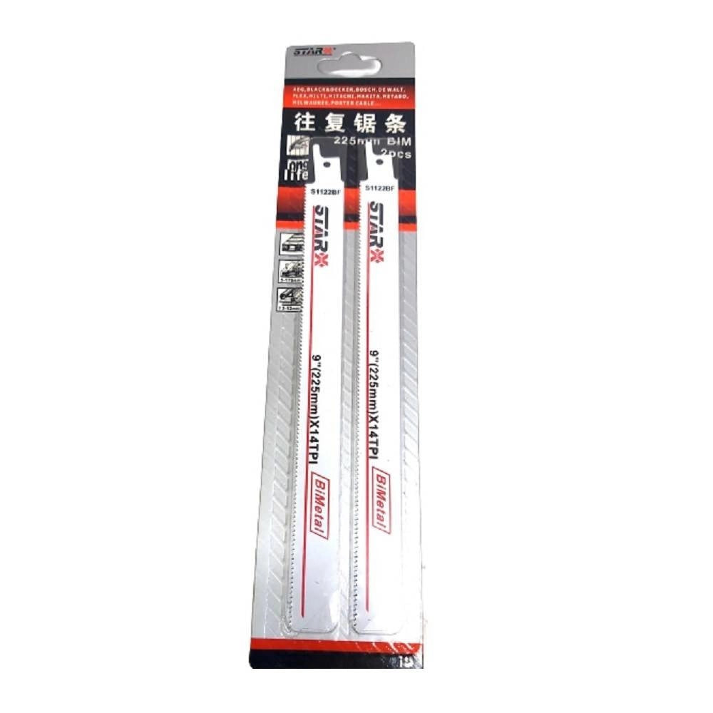 Trade Shop - Set 2 Pz Lama Da 225 Mm Per Sega Seghetto A Gattuccio Per Metallo Ferro Similari -
