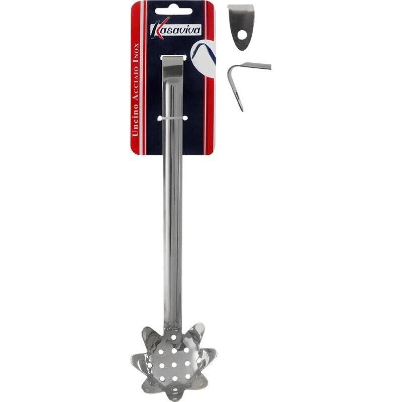 KIT SET 3 PZ UNCINO SERVI SPAGHETTI IN ACCIAIO INOX