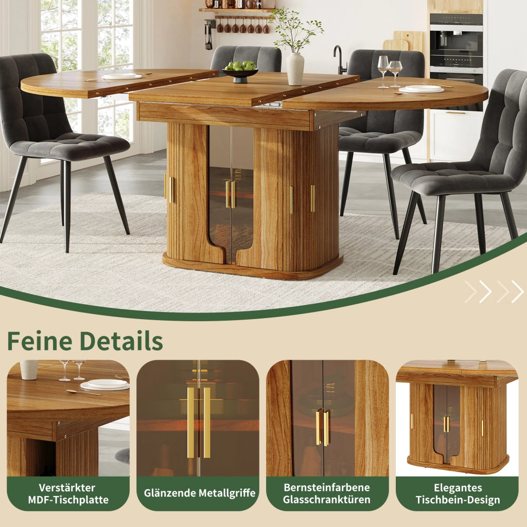 TAVOLO Allungabile 118-158 cm MDF Color Noce