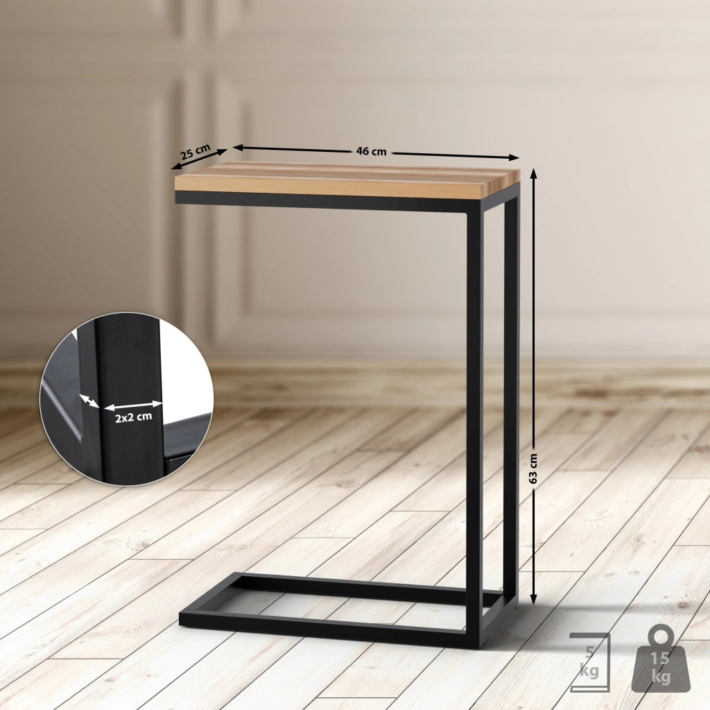 Tavolino Manteo 46x25x63 cm