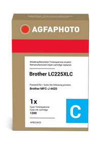 ORIGINAL Agfa Photo Cartuccia d'inchiostro ciano APB225CD ~1200 Seiten 11,8ml Agfa Photo LC225XLC