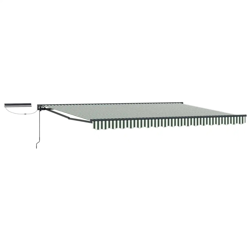 Tettuccio Elettrico Retrattile Verde, Bianco, Antracite 5 x 3 m 3422129