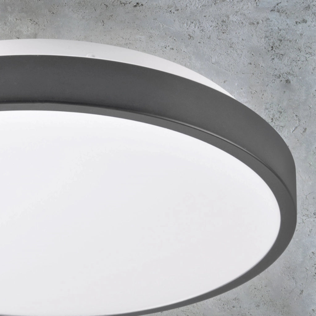 Plafoniera LED Polux Kern 29cm bianco/nero 15W 4000K