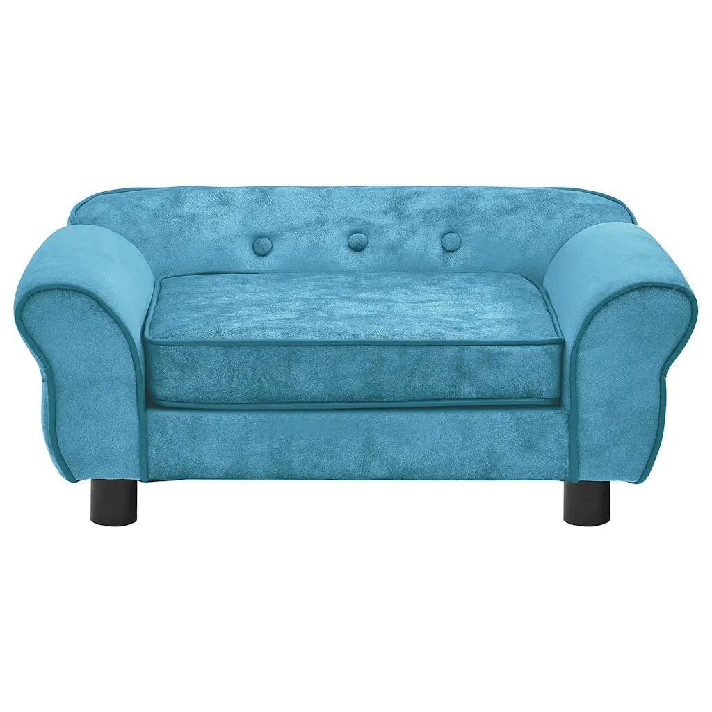Divano per Cani Turchese 72x45x30 cm in Peluche CFW6324345