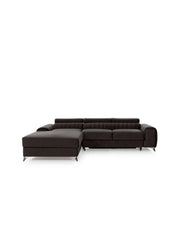 Divano ad angolo sinistro Grigio scuro convertibile 3 posti JAYSON design contemporaneo