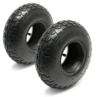 2x copertoni 2x camere d’aria per trattorini tosaerba 11x4.10/3.50-5 4PR Valvola ad angolo