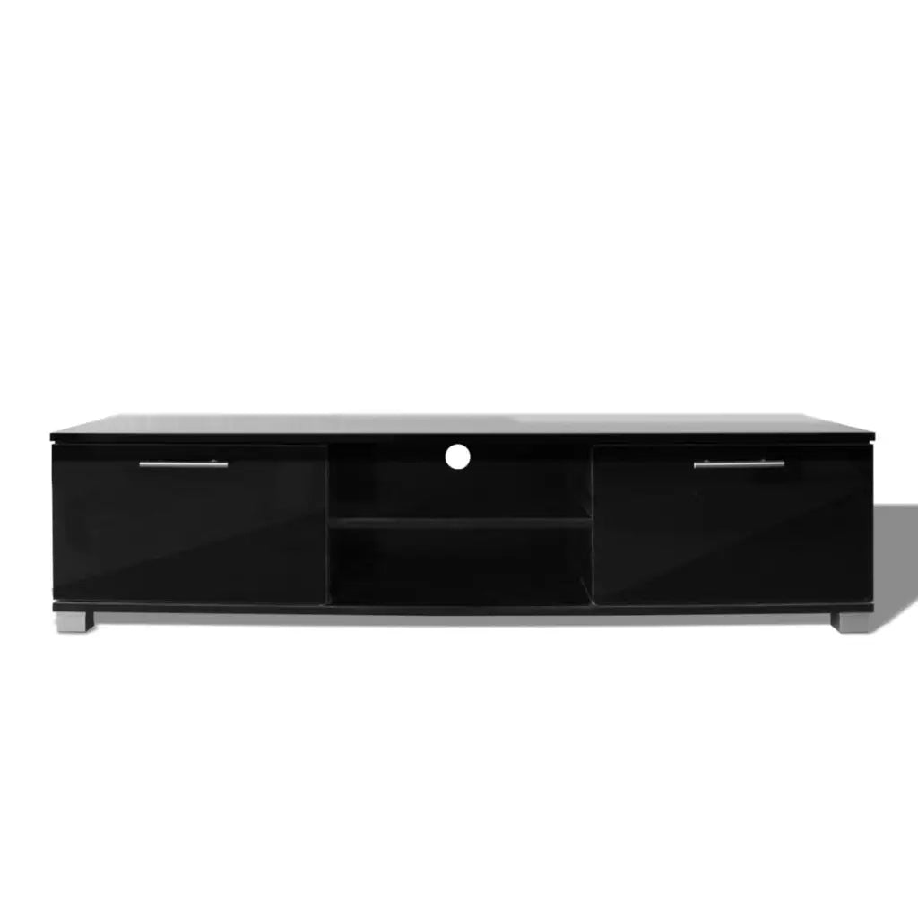 Mobile Porta TV Nero Lucido 120x40,5x35 cm 243042