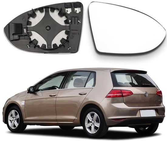 Speciale per Golf 7 Vetro Specchietto Lato Sinistro Specchietto Convesso Termico, Vetro Specchietto Lato Passeggero Sinistro Termico Asferico