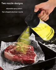 Spazzola per vetro, spruzzatore multifunzionale per forni a aria calda, uso cucina e domestico, dispenser di olio spruzzabile, dispenser di salsa e gettaspolvere.